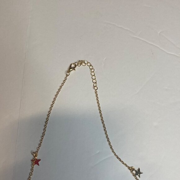 Simple Women’s Choker Chain Star Necklace Gold Tone - Picture 5 of 6